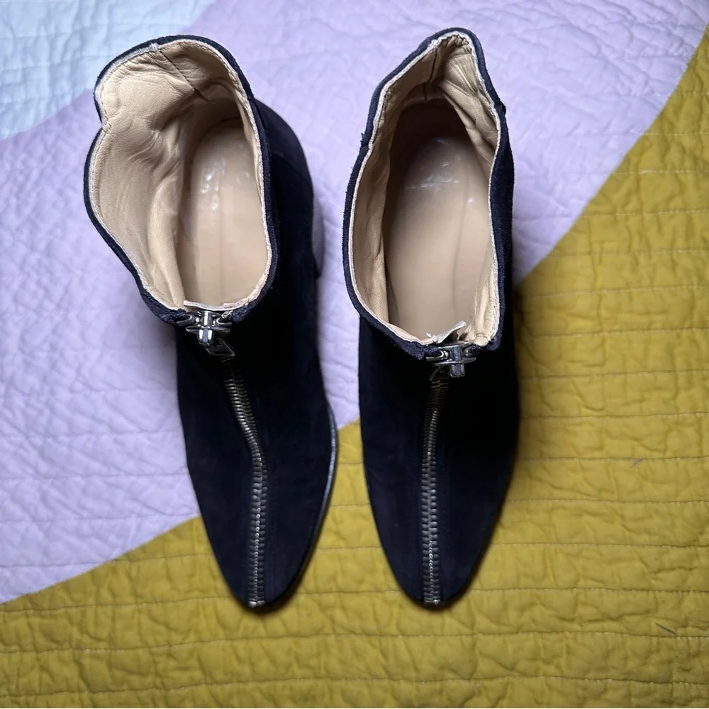 LOQ Andorra Lo Zipper Booties‎ Black Suede 37